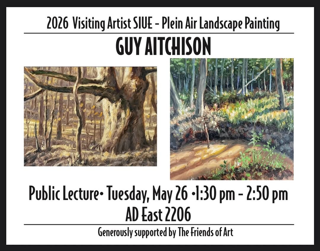 Something a little different for me. I’m teaching a plein air workshop at SIUE in Edwardsville IL this Tuesday, and afte
