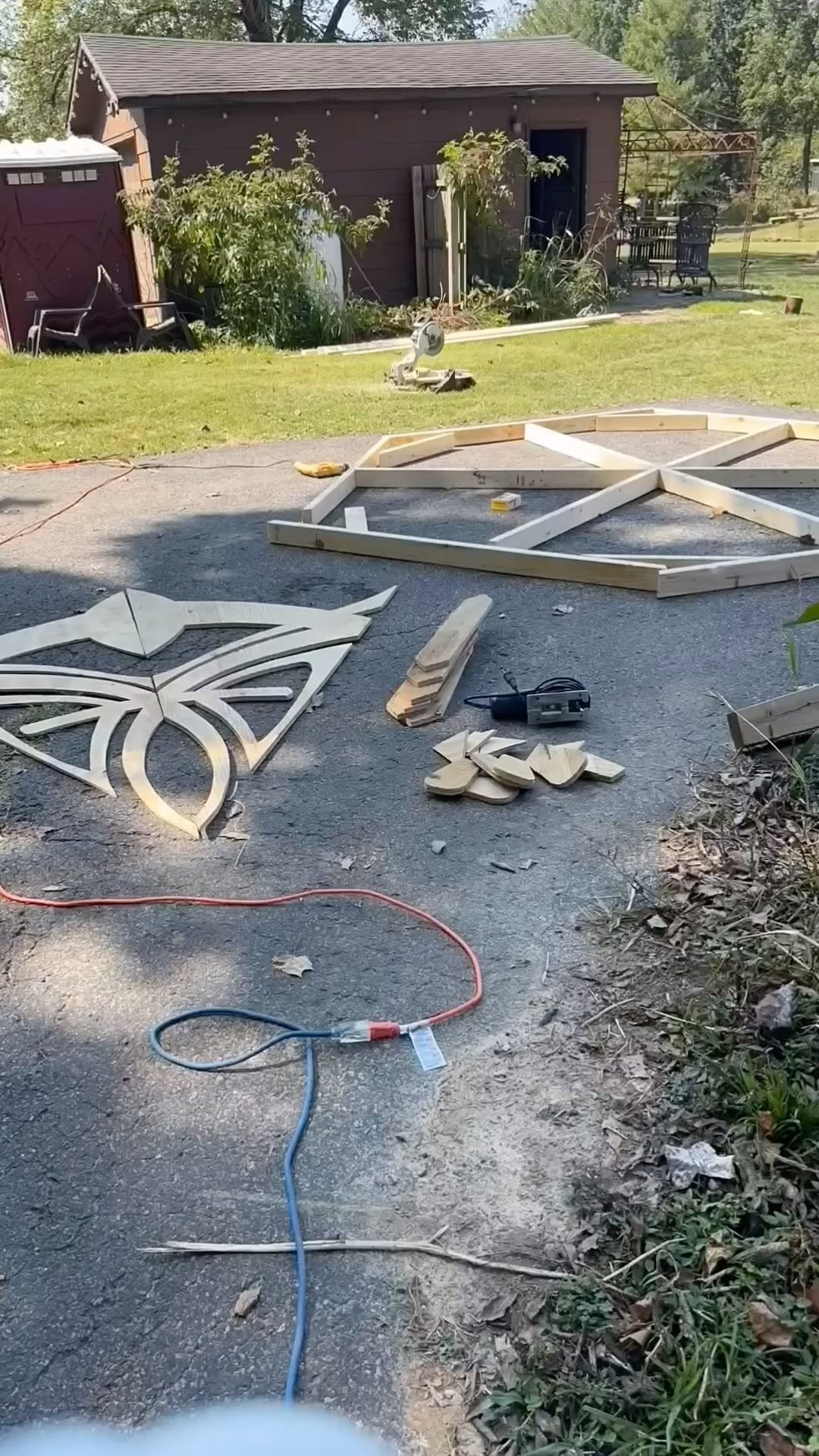 Building the mandala for this year’s burn at the Art in the Garden festival at Mandala Gardens in Marion Illinois. Thank