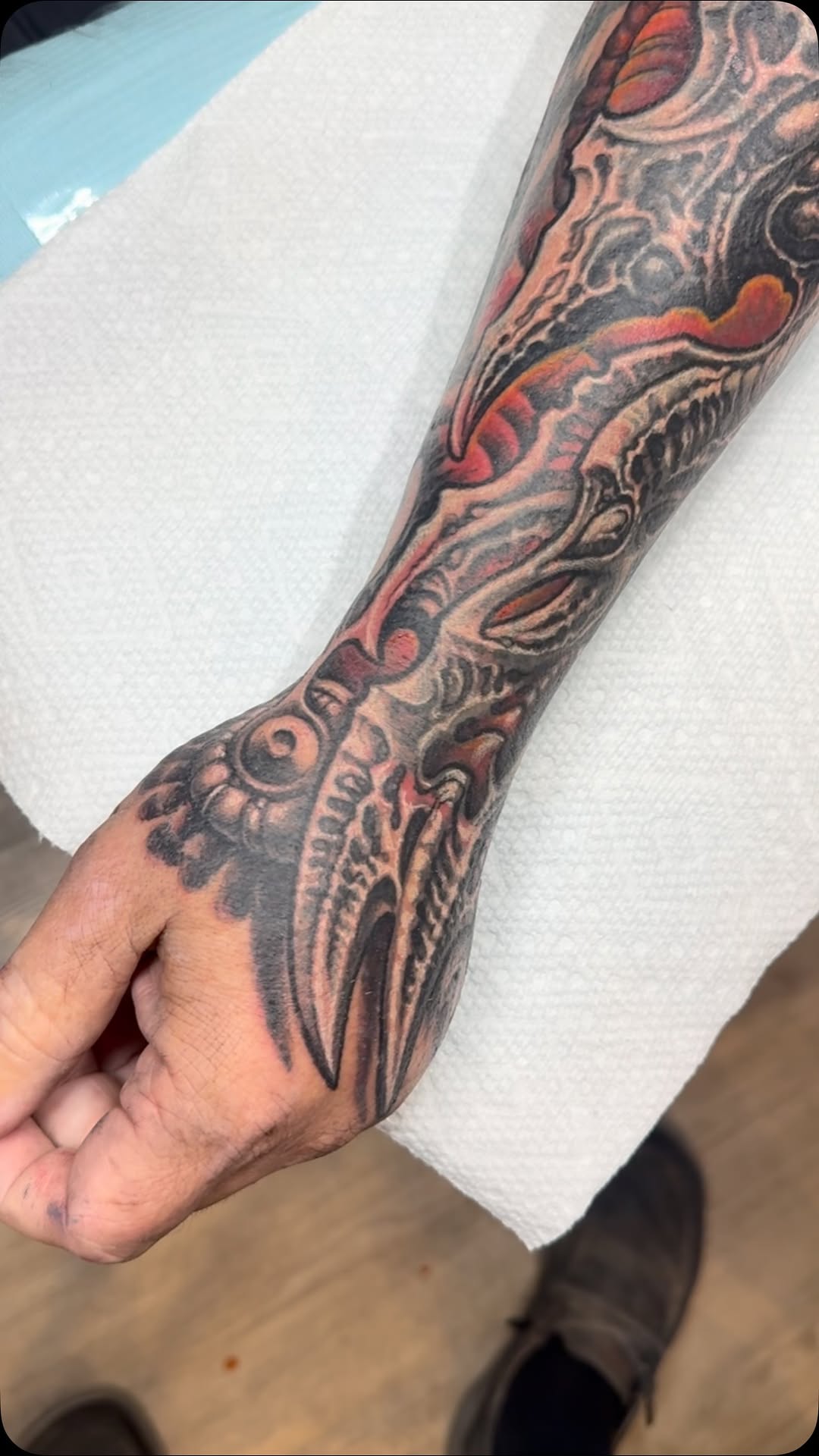 Some coverup action today on Paul. I’ll post before tomorrow along with whatever else we get done. Always a blast. Worki