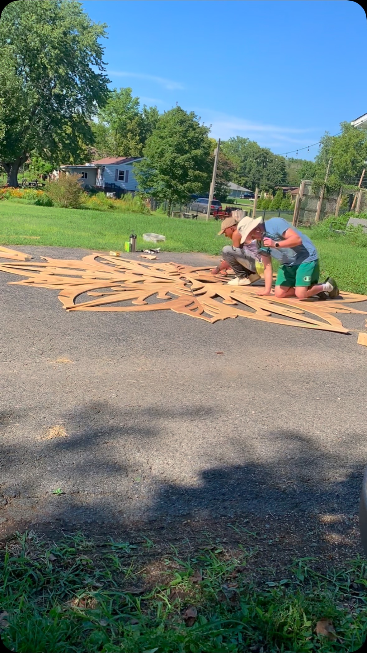 Just put up the big mandala for this year’s Art in the Garden festival here in Marion IL which will be…