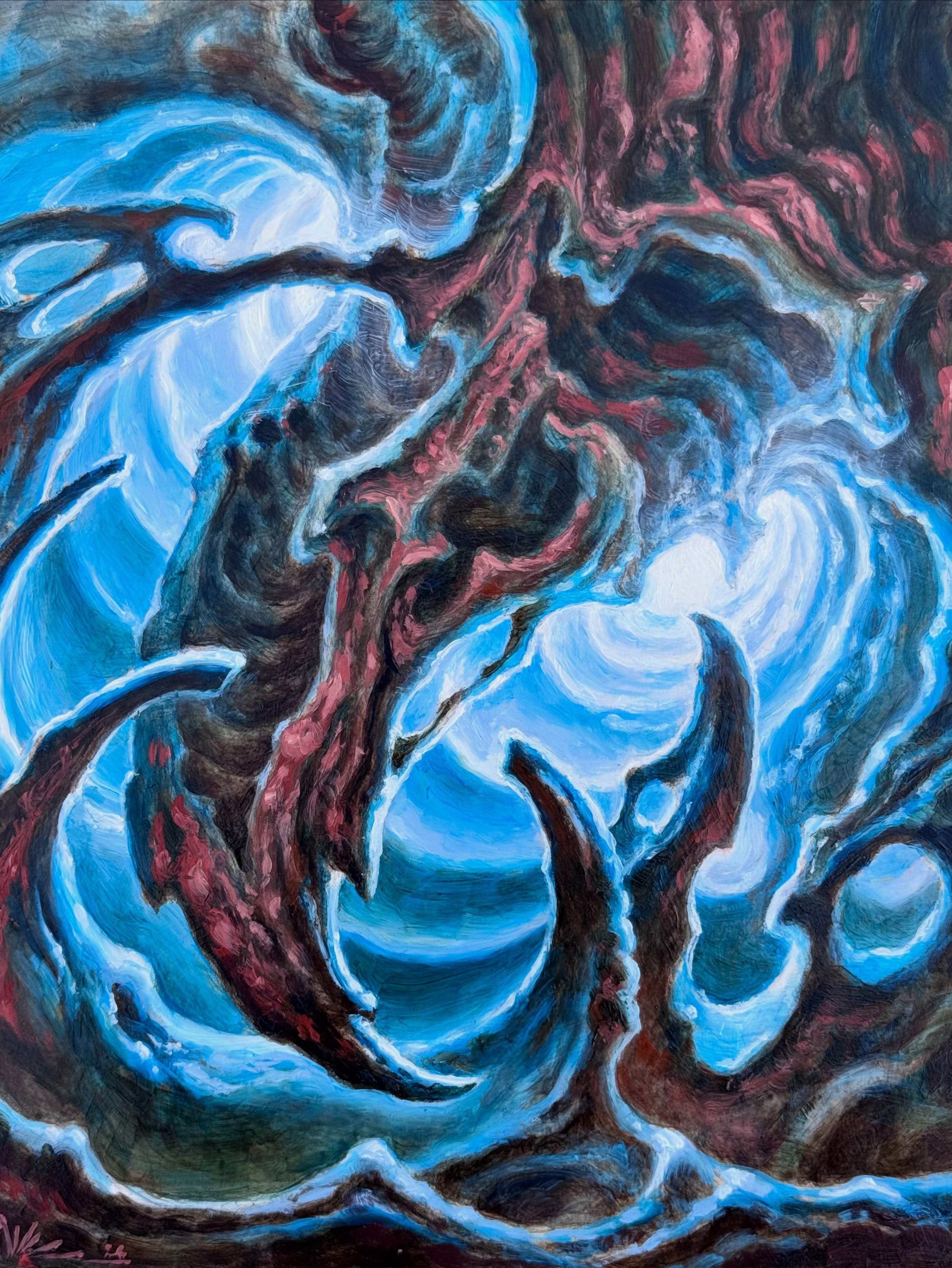 Got a new mini print in the collection, for those that need an extra serving of blue