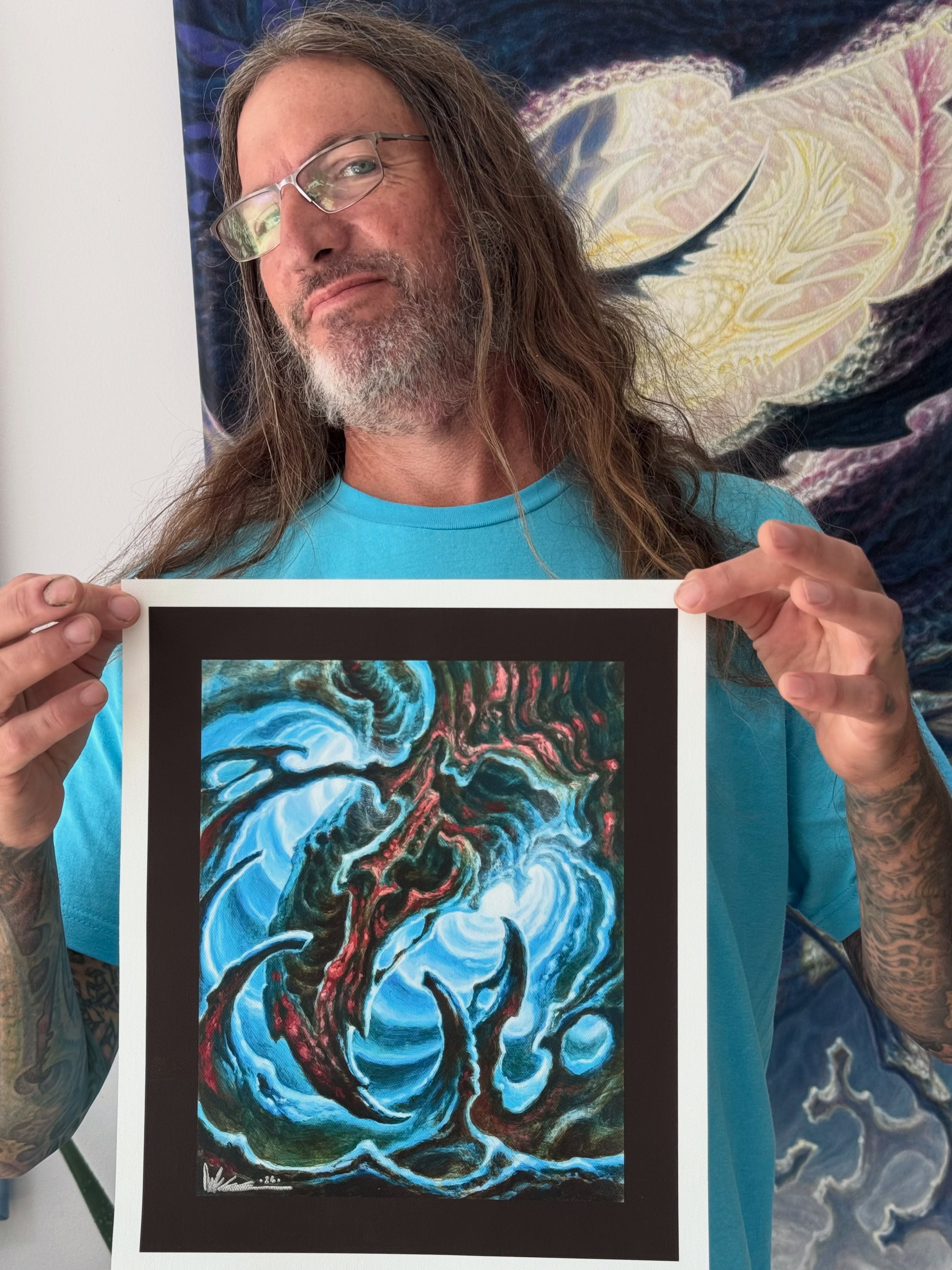 Got a new mini print in the collection, for those that need an extra serving of blue